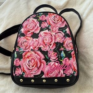Juicy Couture Pink Rose Print | Mini Backpack